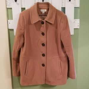 PRESTON & YORK Wool Camel Coat Size 12 Women's
